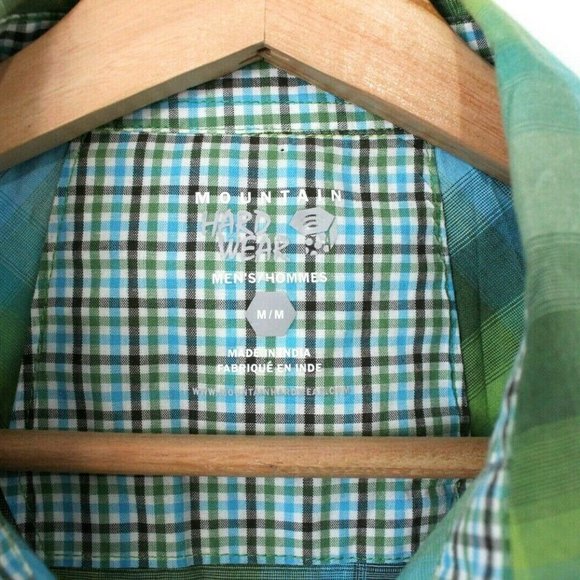 Mountain Hard Wear Mens Medium Short Sleeve Pearl Snap Button Up Summer Shirt - Picture 4 of 7